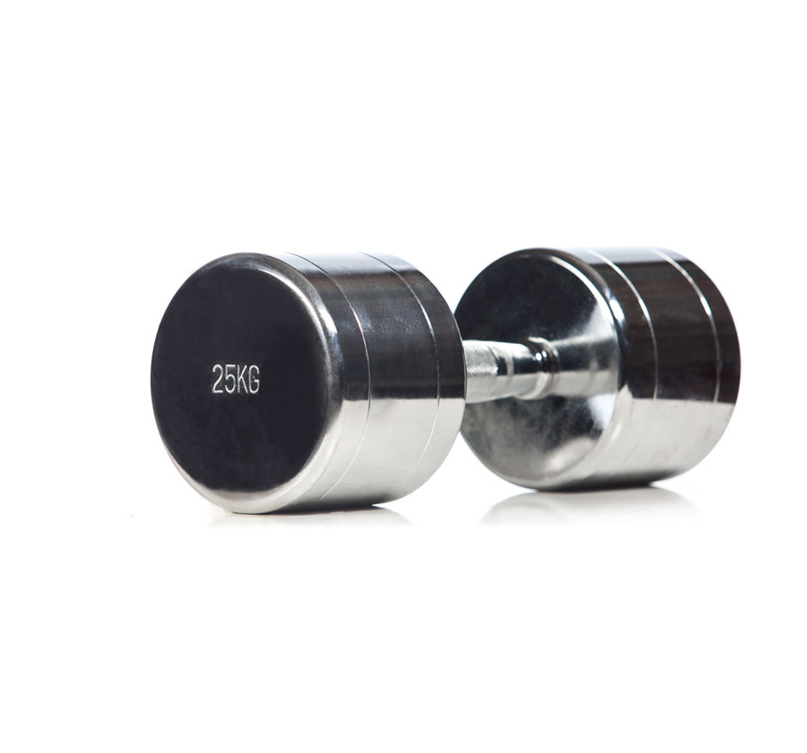 25 kg Chrome Dumbbells - Chandler Sports