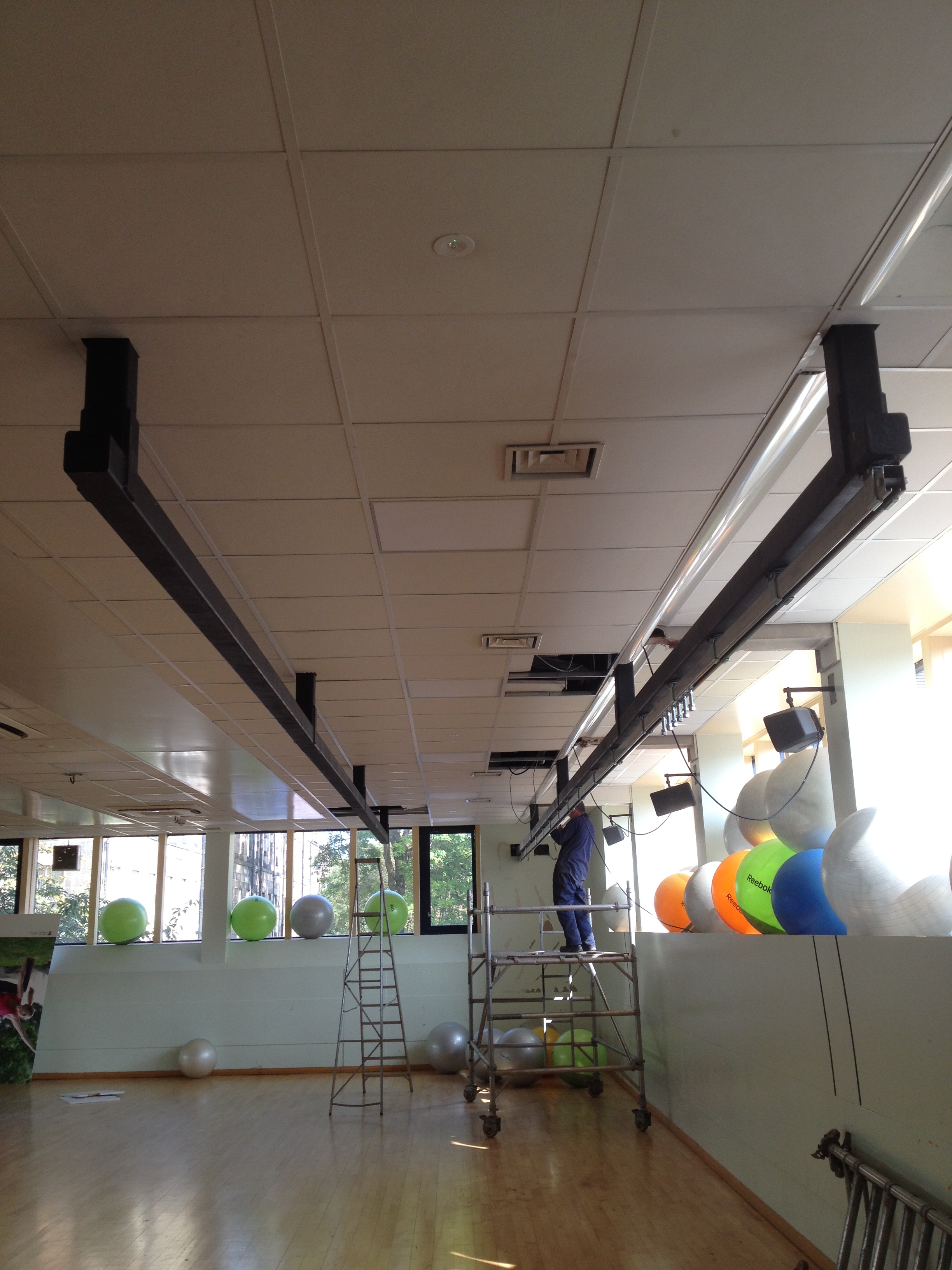 Trx Beams And Boxing Bag Rails Installed At Glasgow